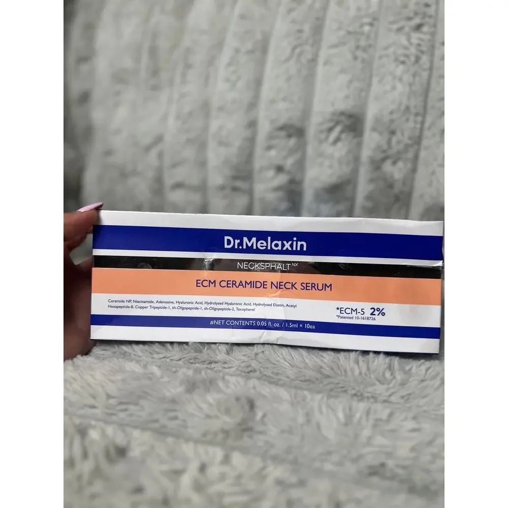 Dr Melaxin Necksphalt ECM Neck Lifting Duo Cream Ampoule Set New